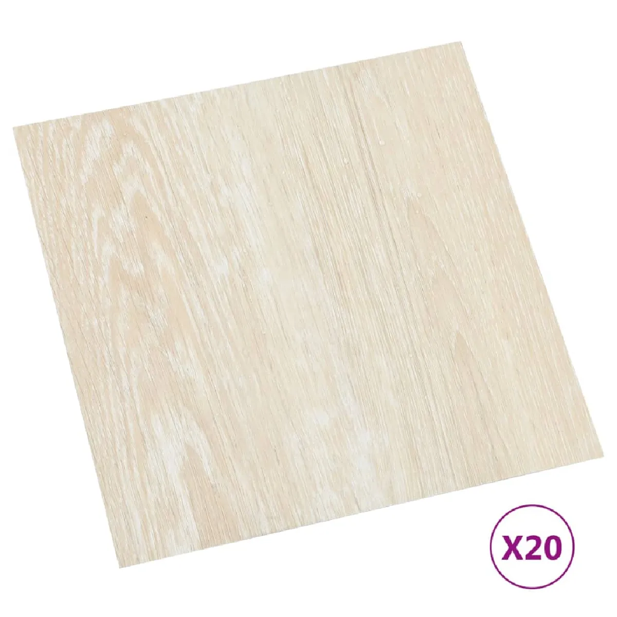 vidaXL Dalles de plancher autoadhésives 20 pcs PVC 1,86 m² beige