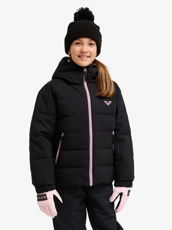 Snowyhill Puffy 10K Veste de snow technique Noir Fille 8-16 ans