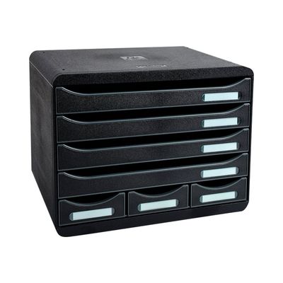 Exacompta Store-Box - Module de classement à l'italienne 7 tiroirs - noir