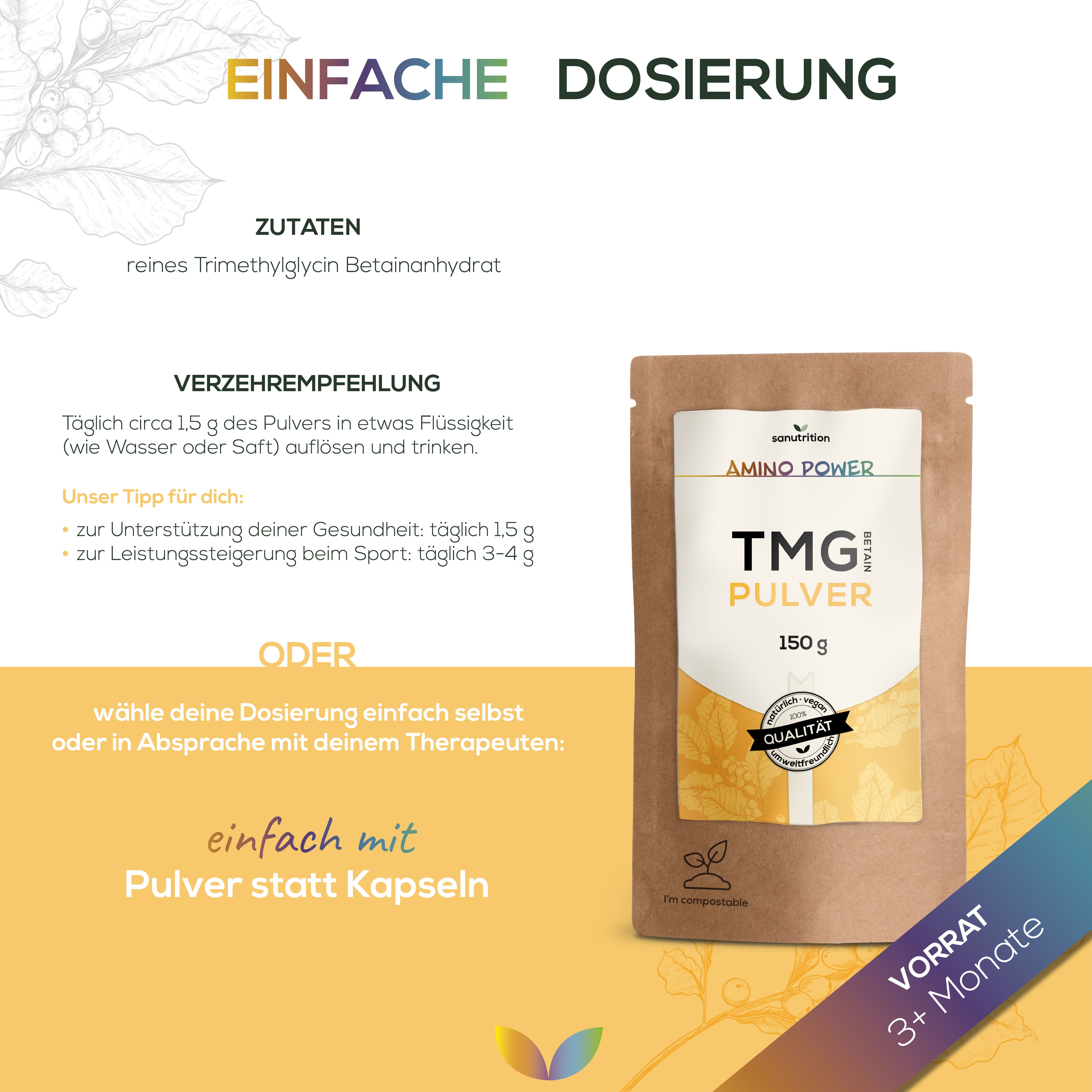 Sanutrition® - reines TMG Betain