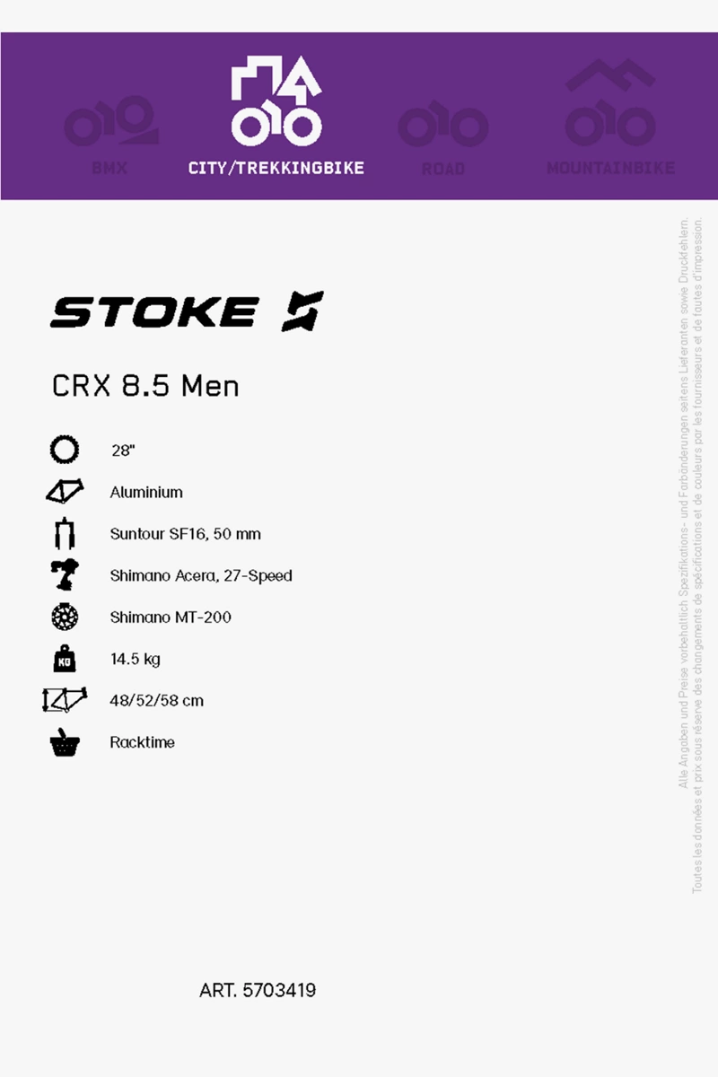 Stoke CRX 8.5 28 Herren Citybike 2023