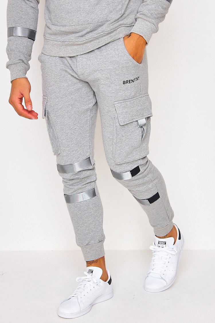 Ensemble Brentiny gris sweat zippé + jogging