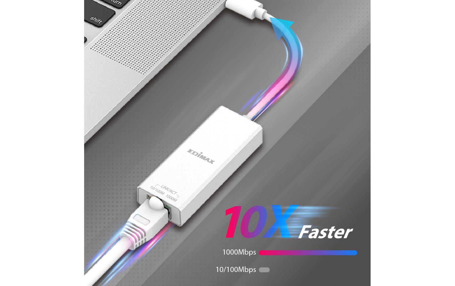 Netzwerk-Adapter EU-4306C USB Typ-CUSB-C zu Gigabit Ethernet Adapter