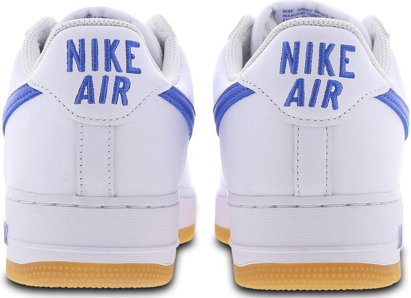 Nike Air Force 1 Low Retro Wit Blauw - Heren Sneaker - DJ3911-101
