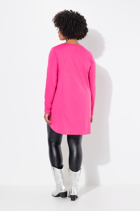 Longshirt, bequeme Passform, Rundhals, Langarm