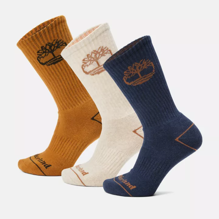 Lot de 3 paires de chaussettes Bowden unisexes en bleu