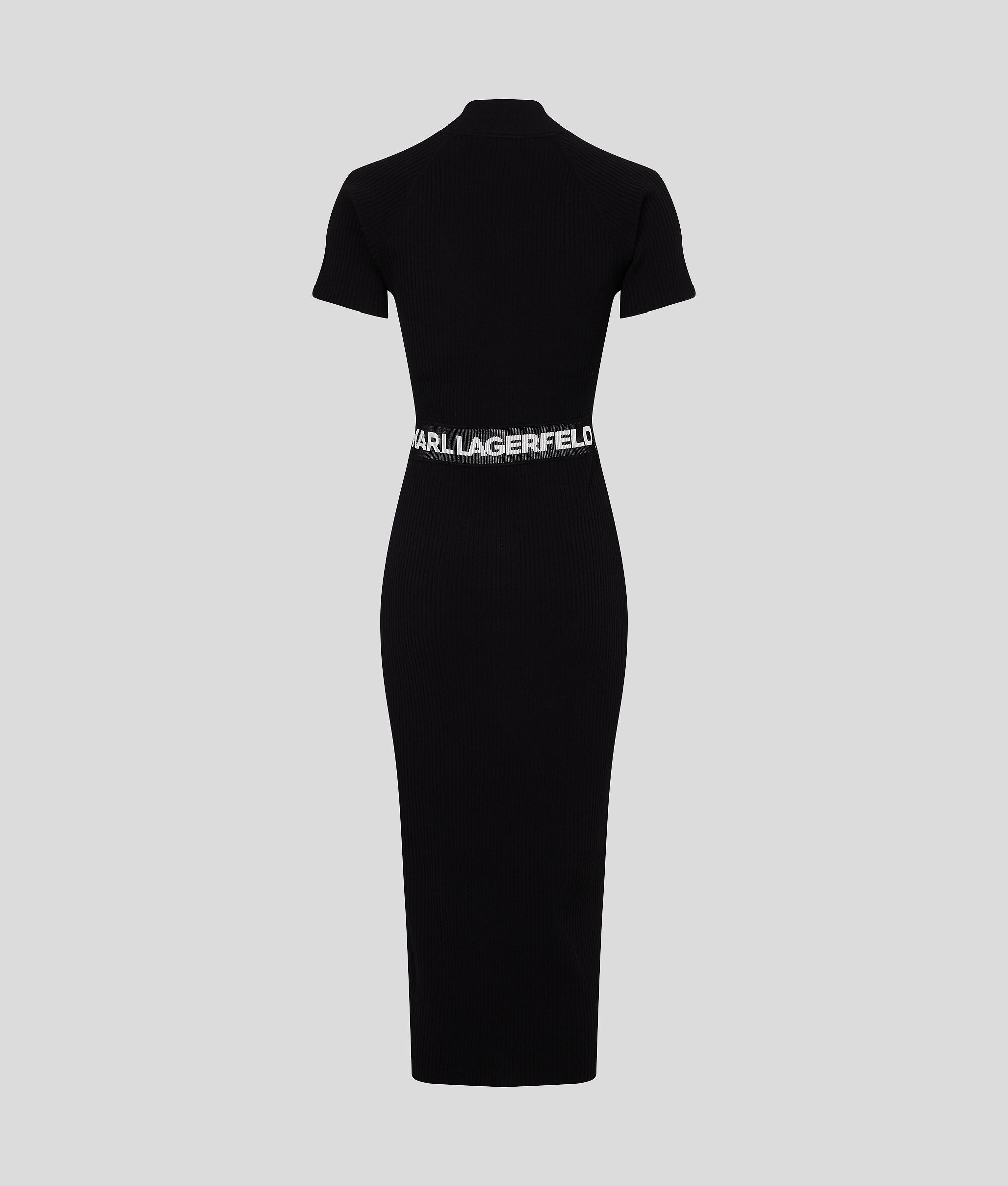 ROBE TRICOT À MANCHES COURTES AVEC LOGO KARL
