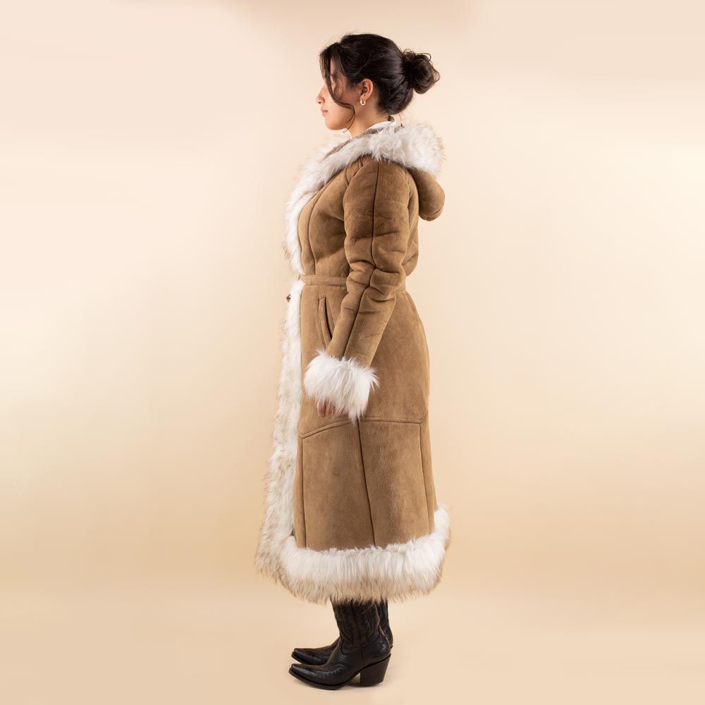 Afghan coat Shirin bruin