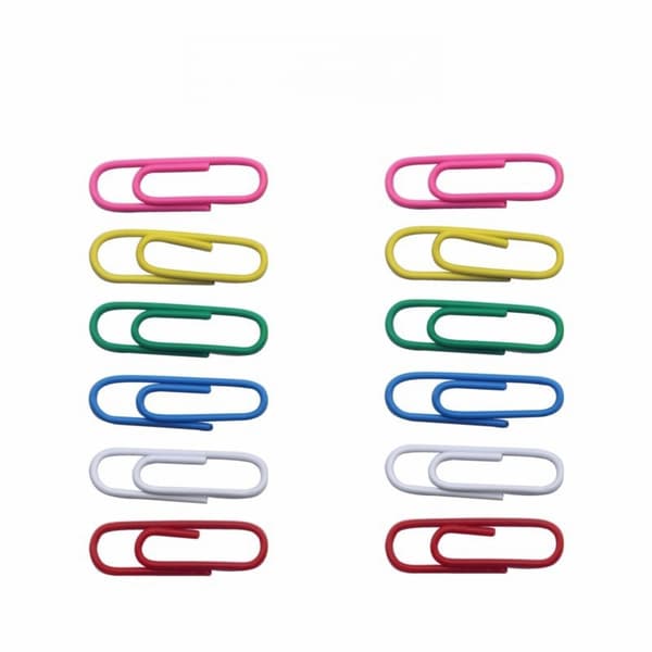 INF 28 mm fargerike binders (pakke med 50)