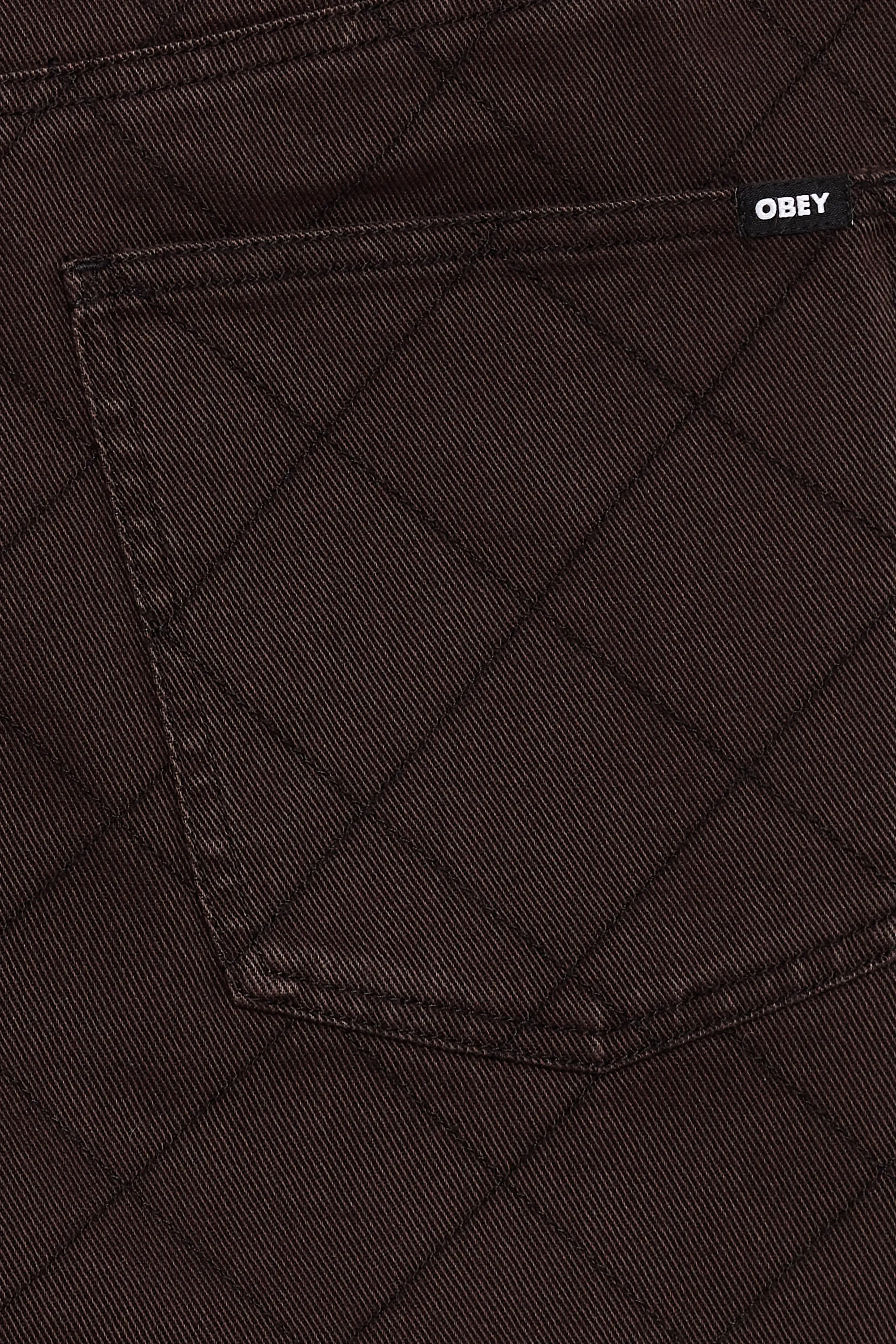 OBEY Jupe KALLIE DENIM JVA JAVA BRO Marron