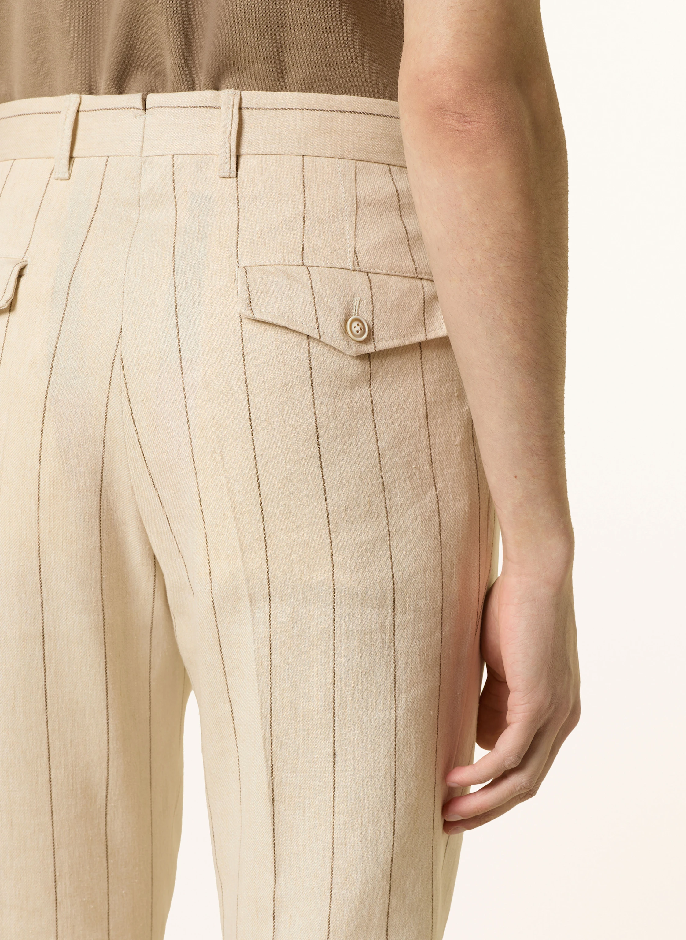 windsor. Anzughose SAPO Extra Slim Fit mit Leinen