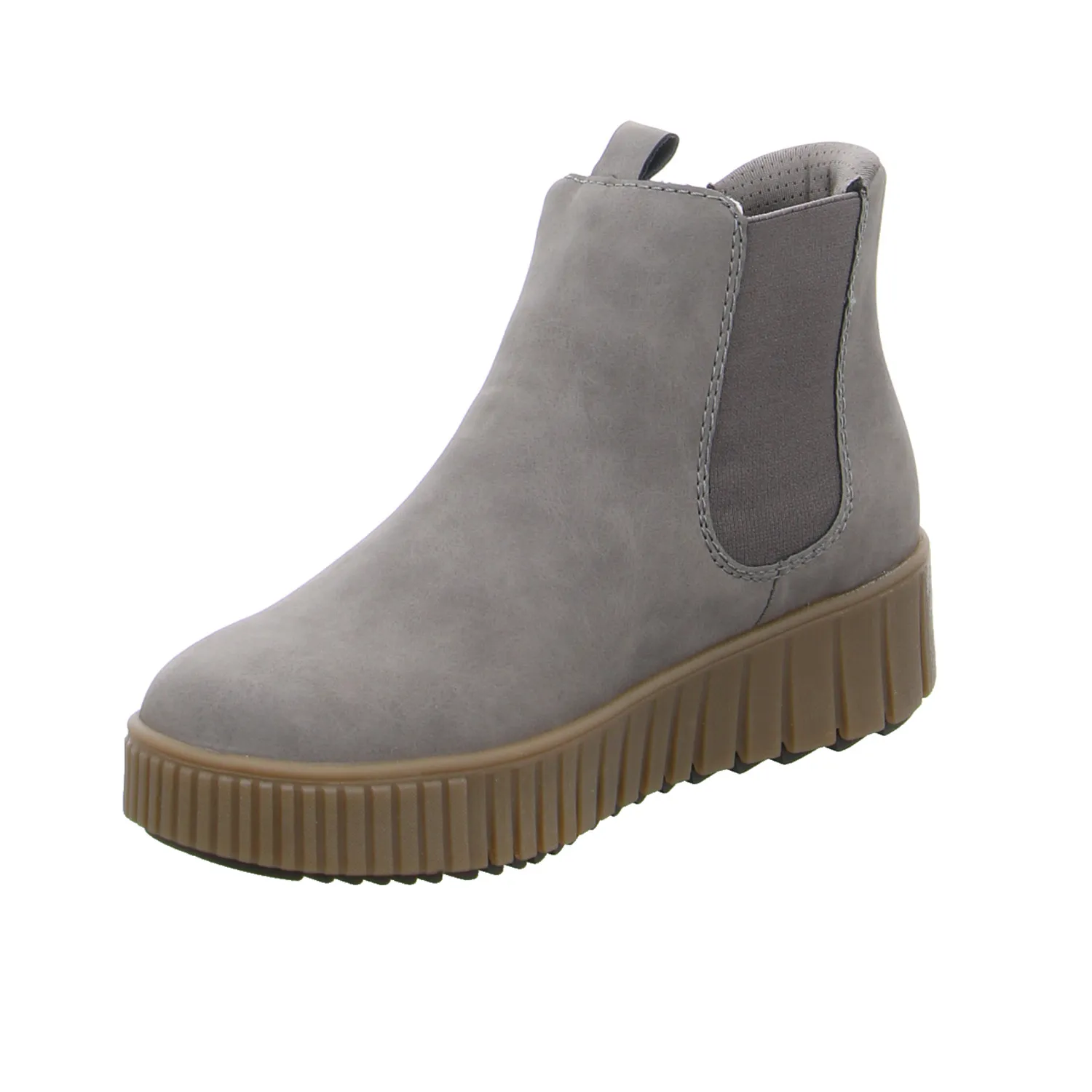 RIEKER Boot Taupe Recycelte Materialien