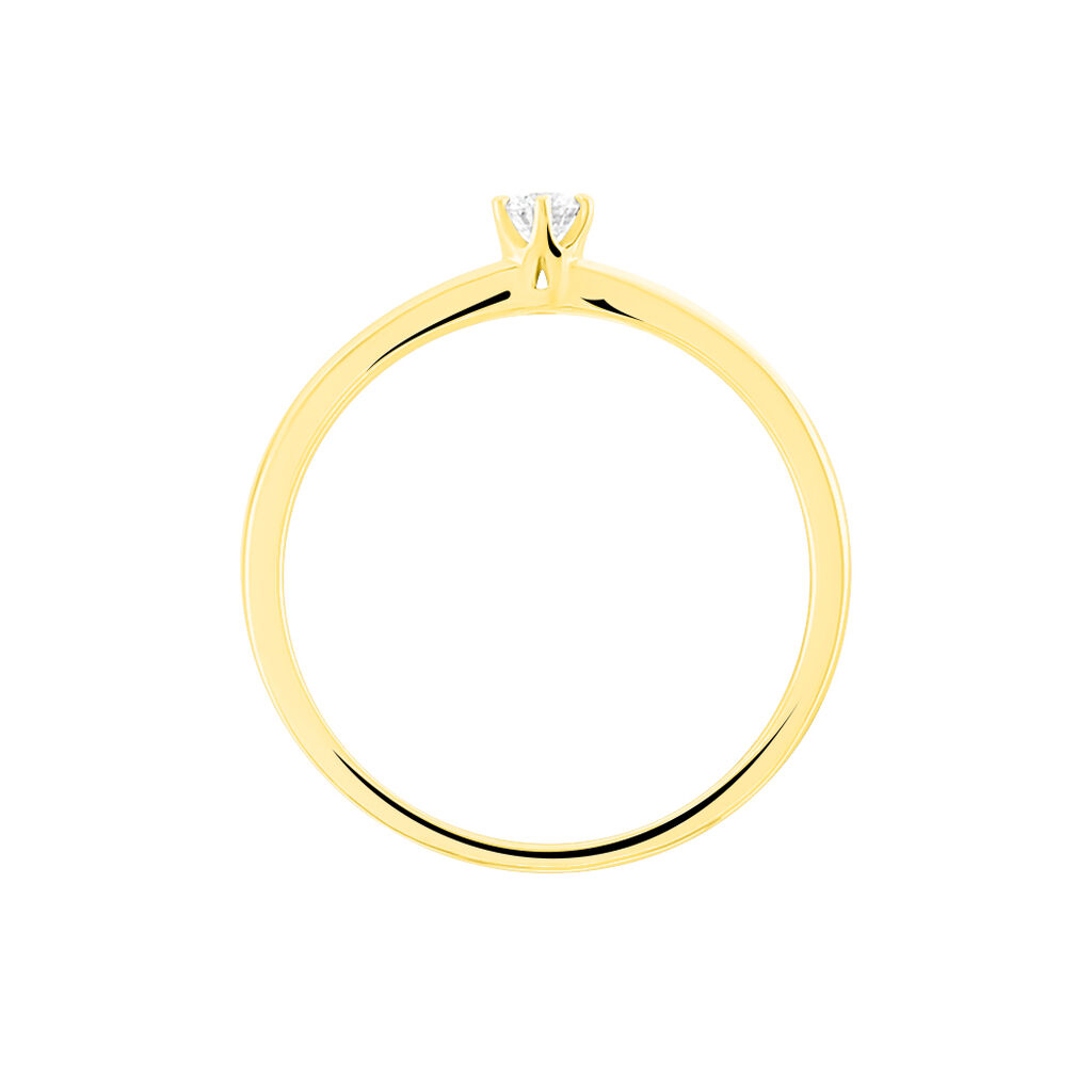 Bague Solitaire Natalia Or Jaune Diamant