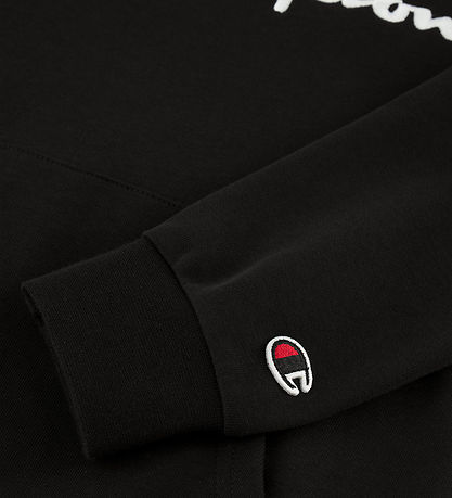Champion Kapuzenpullover - Schwarzes m. Logo