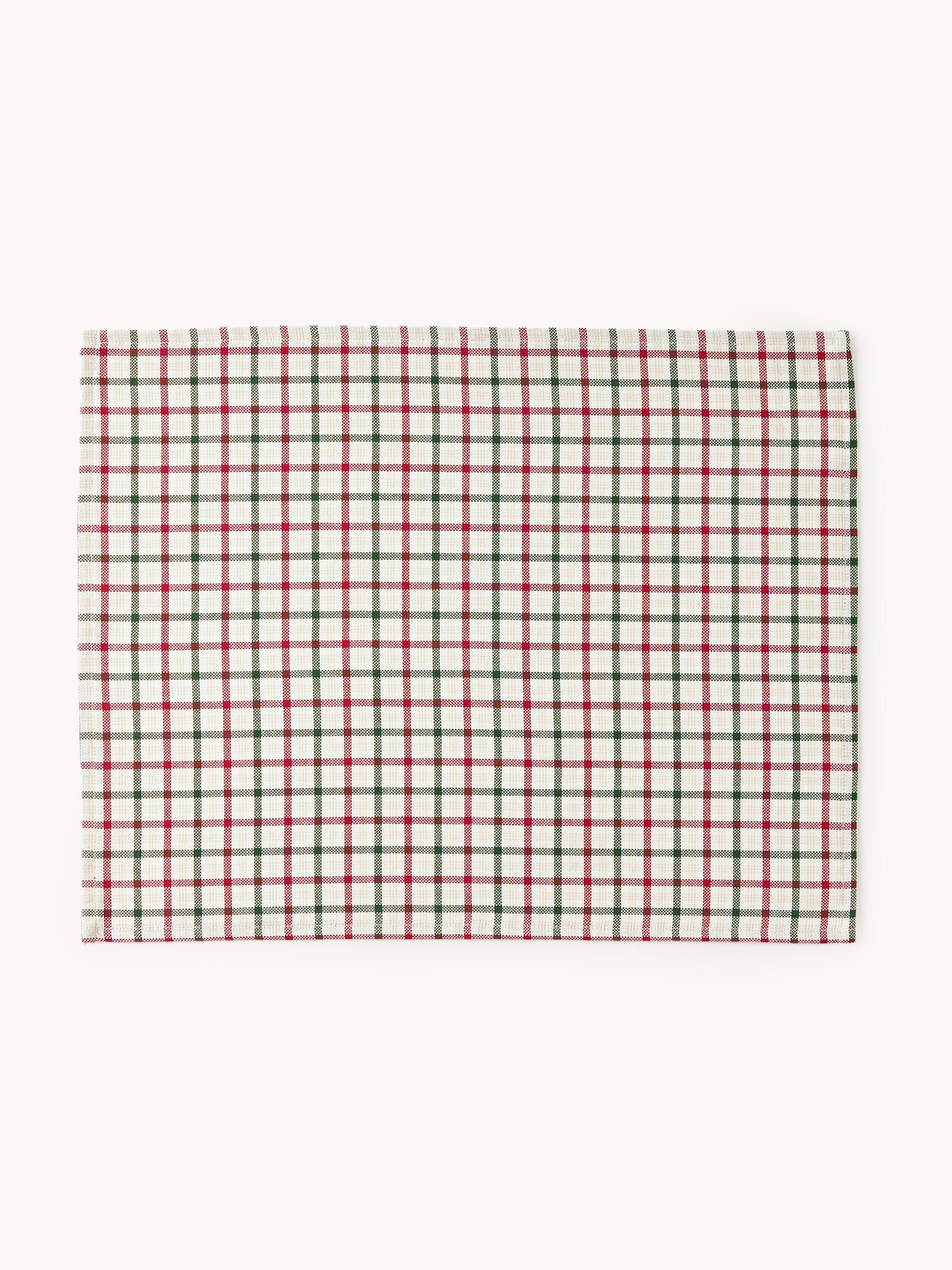 Katoenen placemats Ulla, 2-delig