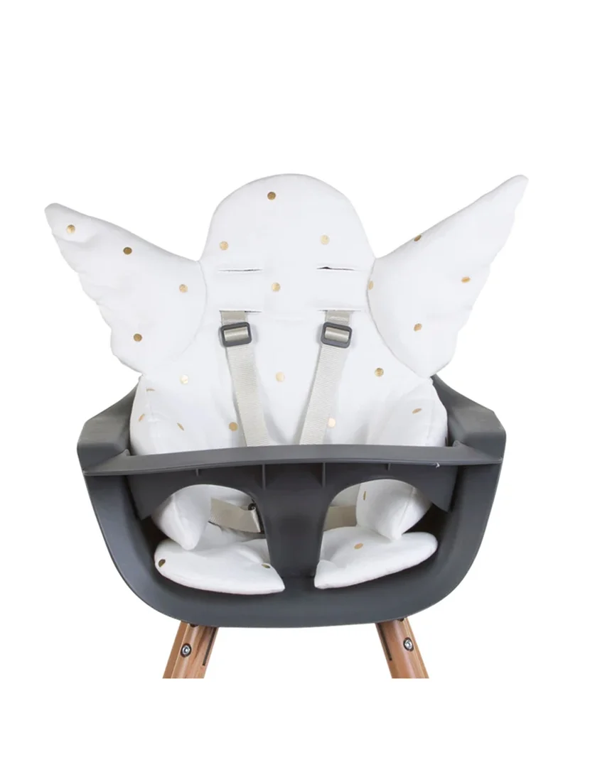 Universal Cushion Angel Wings White and Gold