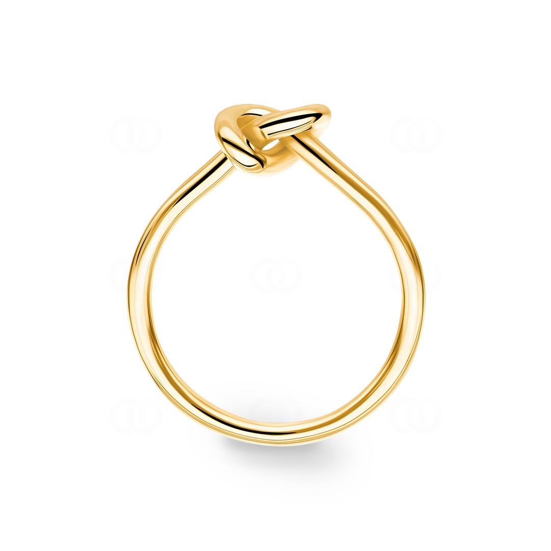 Knotenring 750/18 K Gelbgold