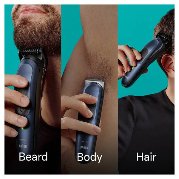 Braun All-In-One Style Kit Series 7 MGK7410, 10-in-1 Kit For Beard, Hair, Manscaping