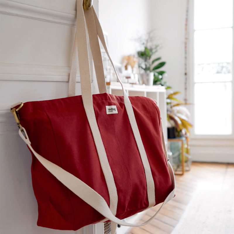 Sac Cabas Jean 60 cm Terracotta