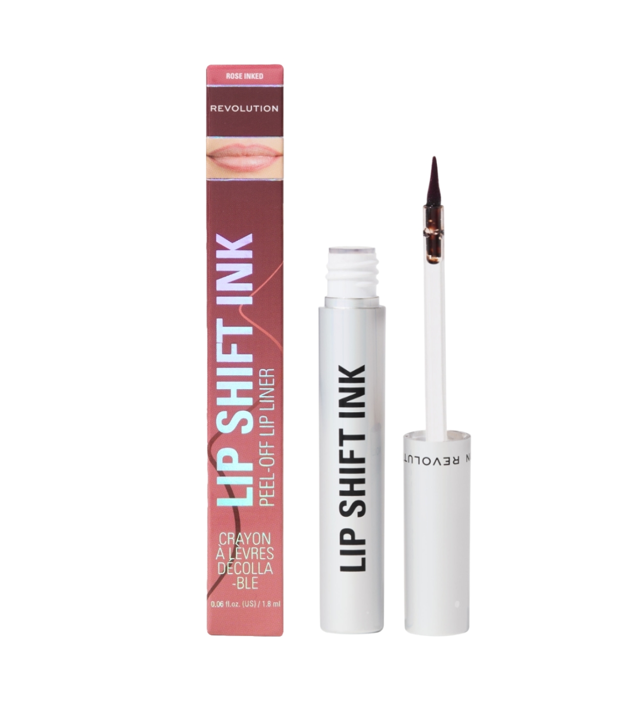 Makeup Revolution - Delineador de lábios Lip Shift Ink Peel Off - Rose Inked