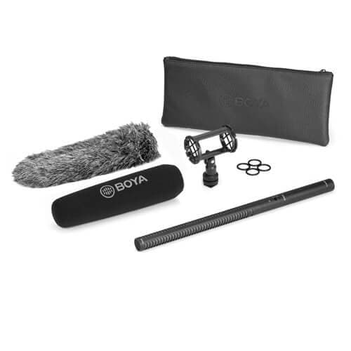 BOYA Mikrofon Shotgun Medium BY-PVM3000M Kondensator XLR