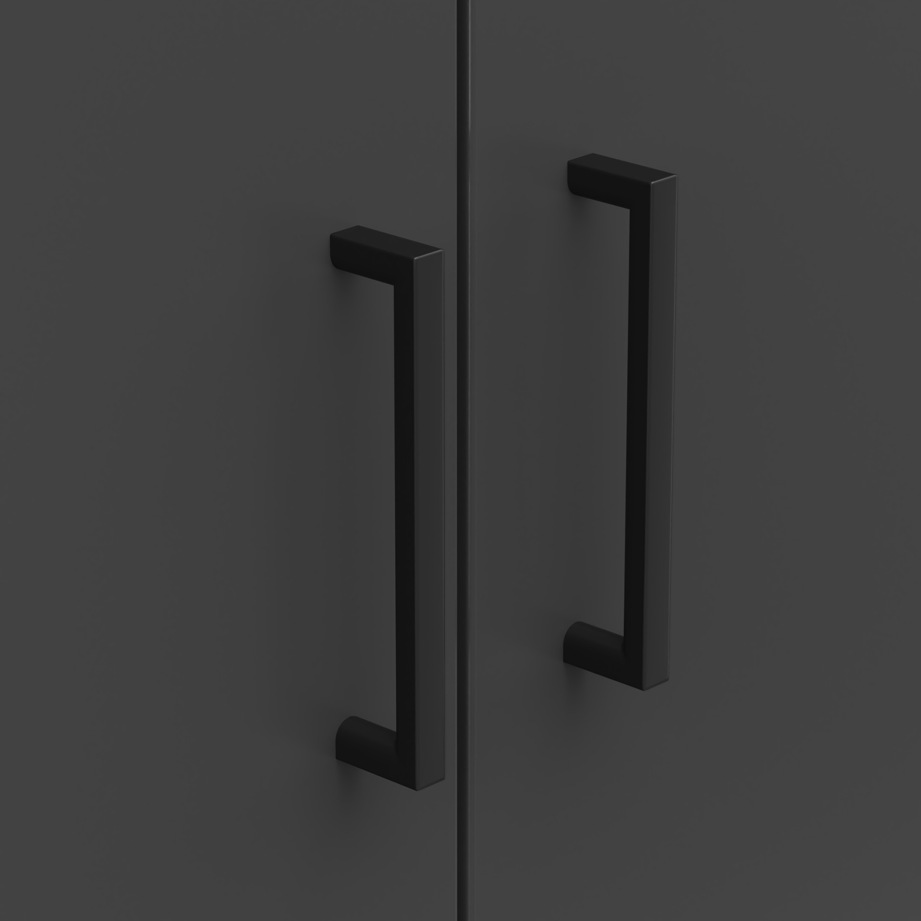Drehtürenschrank - anthrazit - Breite 70 cm