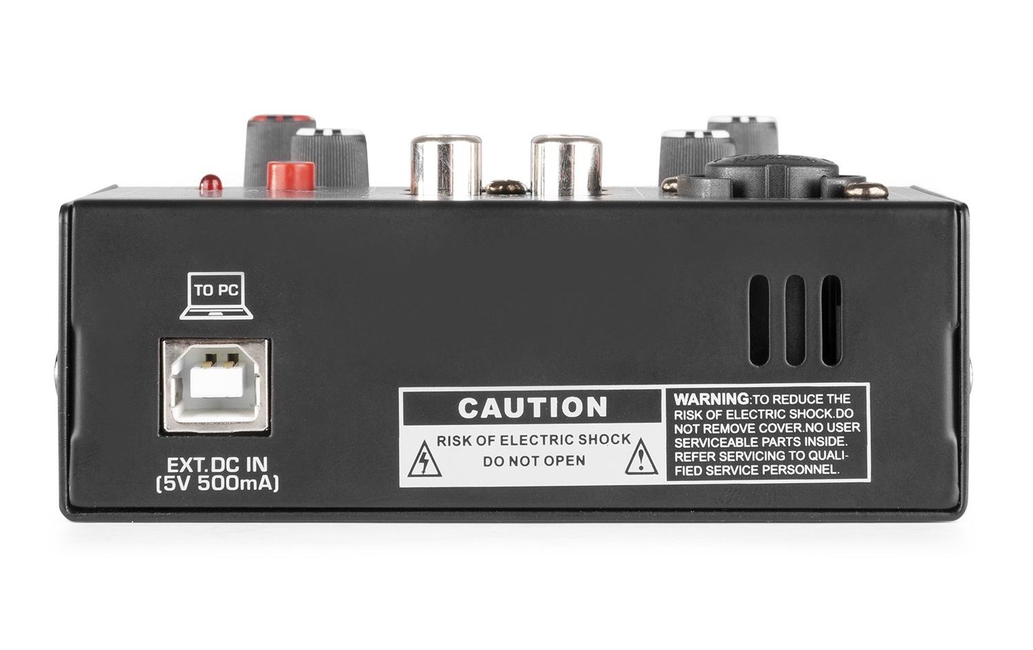 Mischpult VMM201Kompakter Musikmixer mit USB-Audioschnittstelle