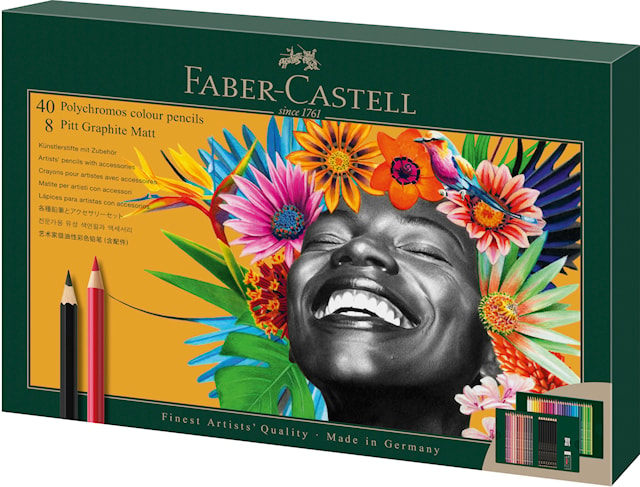 Gavesett Polychromos & Pitt Graphite Matt Small 40 deler Faber Castell
