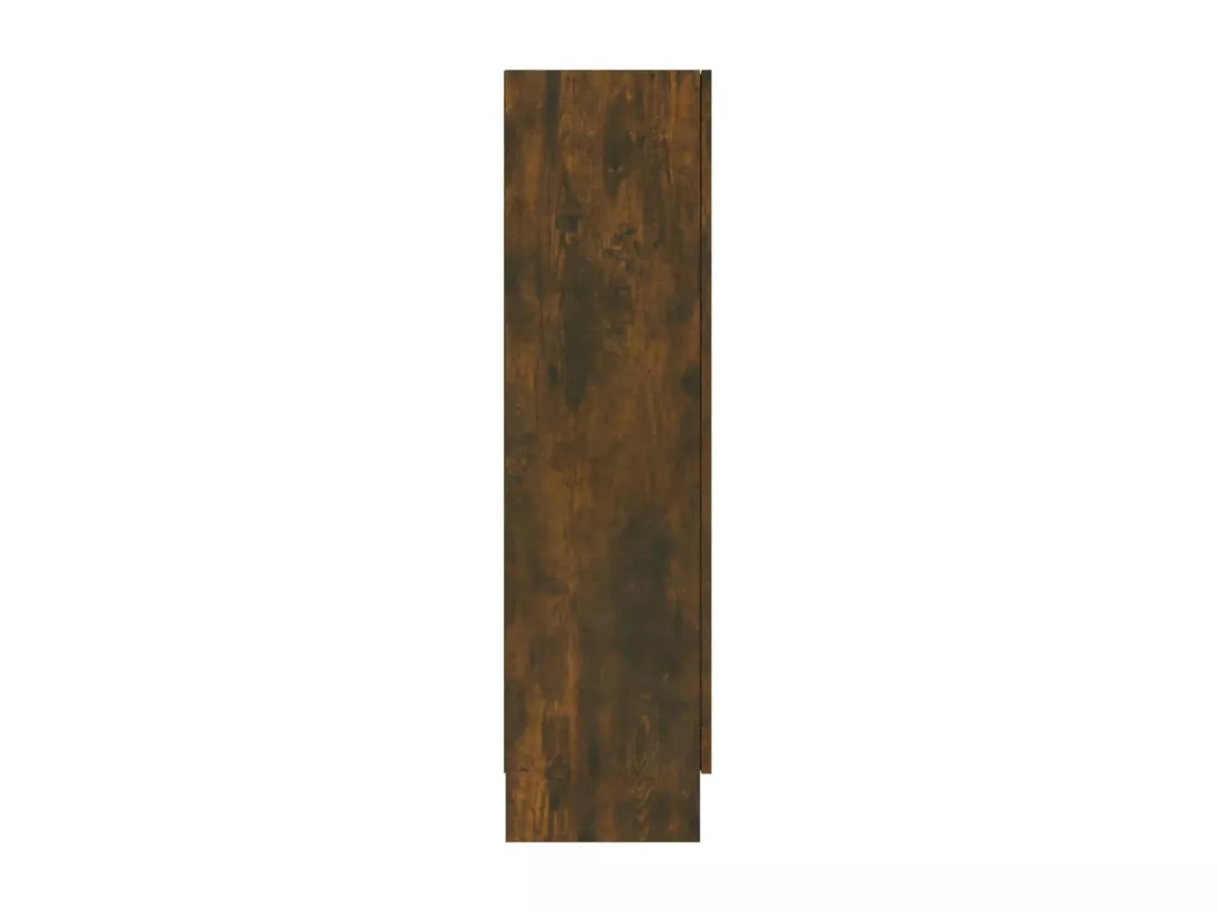 Armoire à vitrine Chêne fumé 82,5x30,5x115 cm Bois d'ingénierie