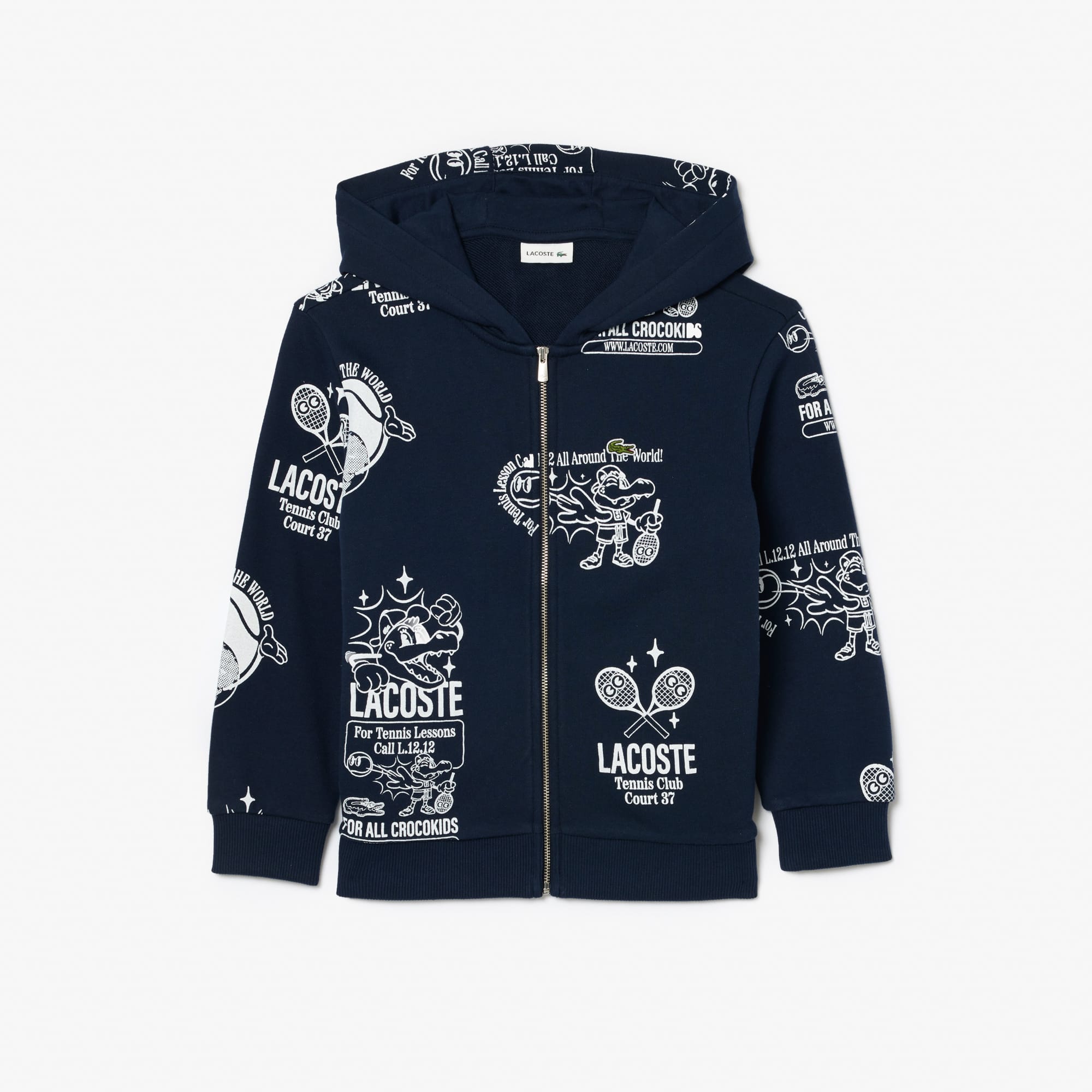 Sweatshirt à capuche Jogger imprimé graphique Pullovers & Sweatshirts - Bleu - Lacoste - Enfant