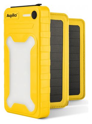 Powertec Aqiila BS10 - Batterie externe solaire avec lampe