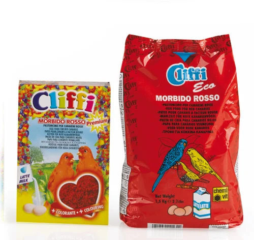 CLIFFI MORBIDO ROSSO (1 kg. (massa gorda para criação de canários vermelhos))
