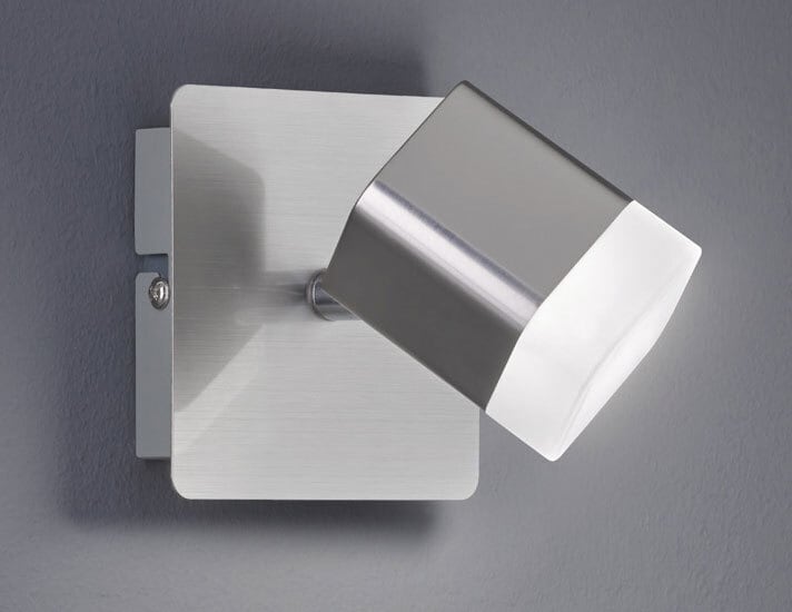 RL LED Wandleuchte mit Spot ROUBAIX nickelfarbig
