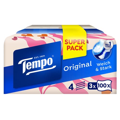 Tempo Taschentücher Trio Box