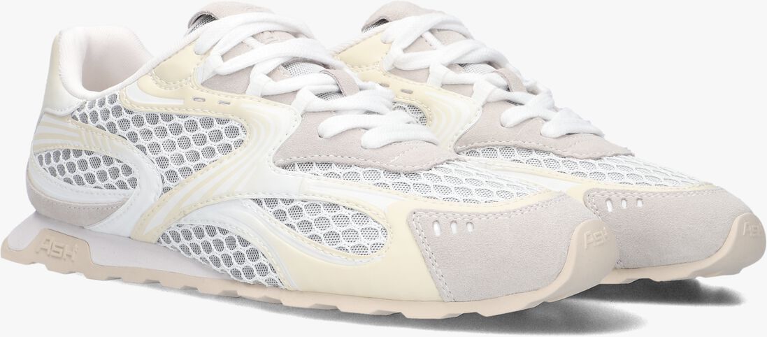 witte ash lage sneakers kabuki