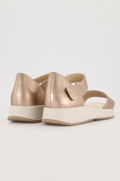Caprice Leder-Sandaletten, Wechselfußbett, Weite H