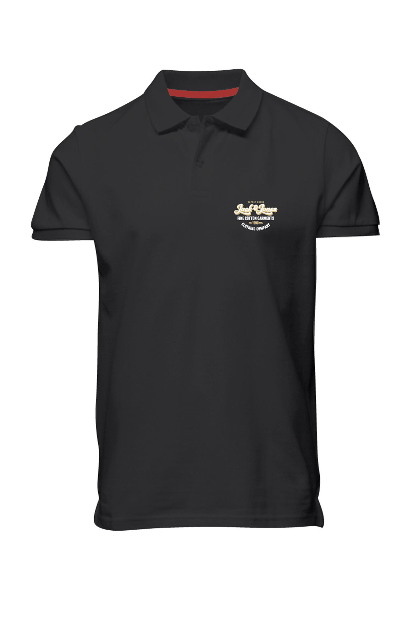 Camisa polo com logotipo - preta