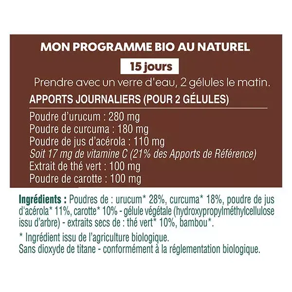 Biosens Bronzage Sublime Bio 30 gélules végétales