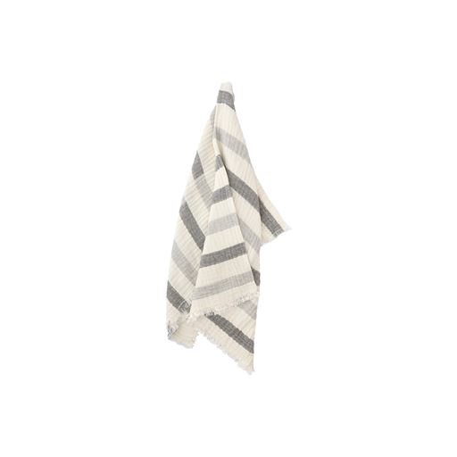 Södahl Mindful Stripe Plaid, Grå, 150x170 cm