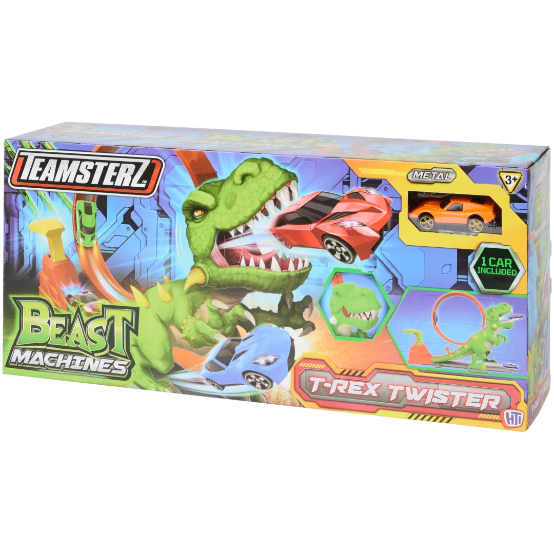Teamsterz Beast Machines T-Rex Twister racebaan Incl. auto