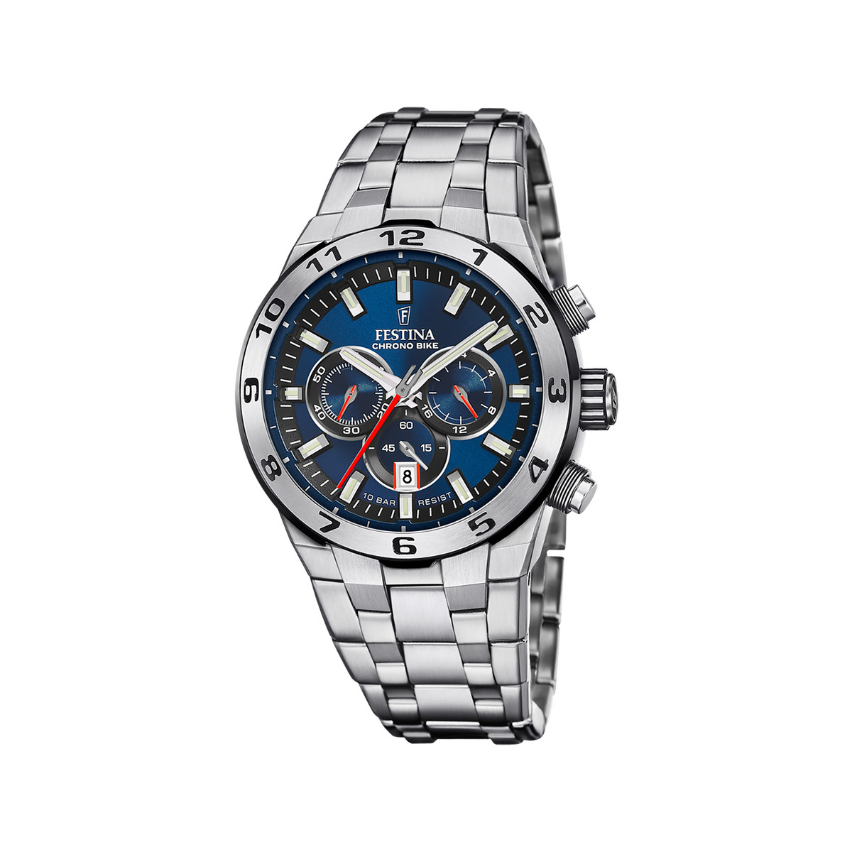 Montre FESTINA chrono Bike homme chronographe, bracelet acier