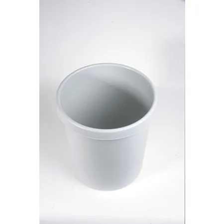 Helit H6106182 Groß-Papierkorb mit Rand, grau, 30l