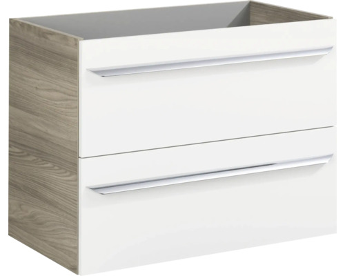 Wastafelmeubel FACKELMANN Luxor BxHxD 80 x 60,5 cm x 45 cm Frontkleur wit hoogglans 79803