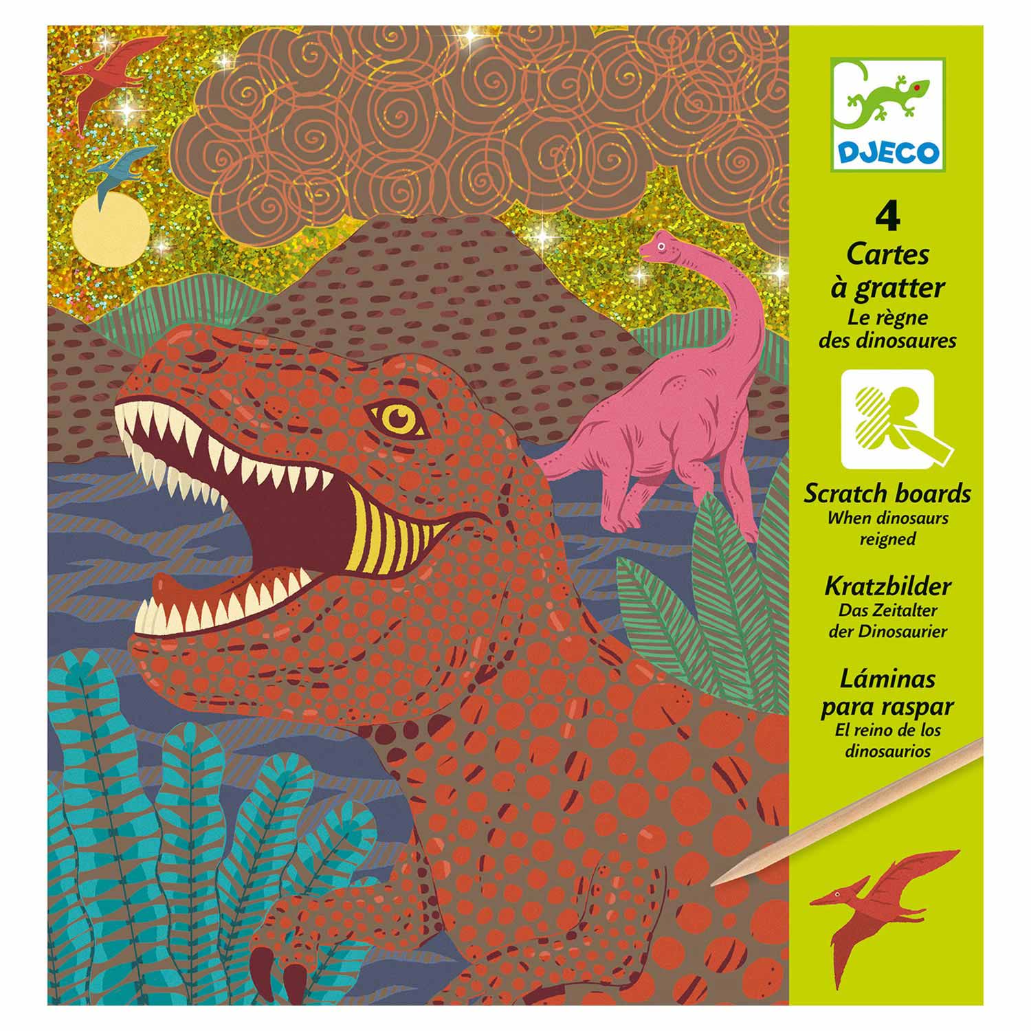 Djeco Kraskaarten Dinosaurus