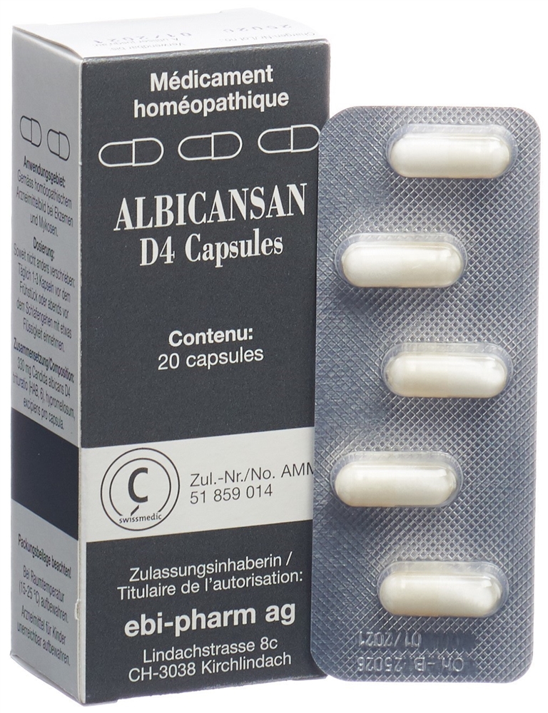 ALBICANSAN Kaps 4 D Blist 20 Stk