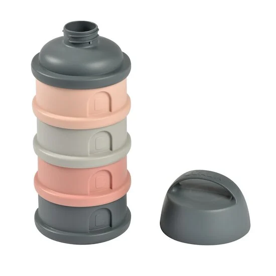 Boîte Doseuse 4 compartiments   Mineral Grey/Pink        de               Béaba