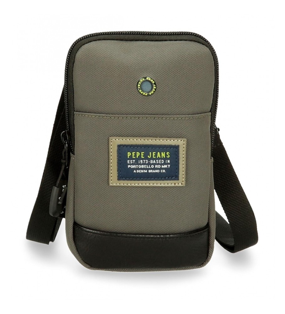 Bolsa de ombro para celular Pepe Jeans Leighton verde