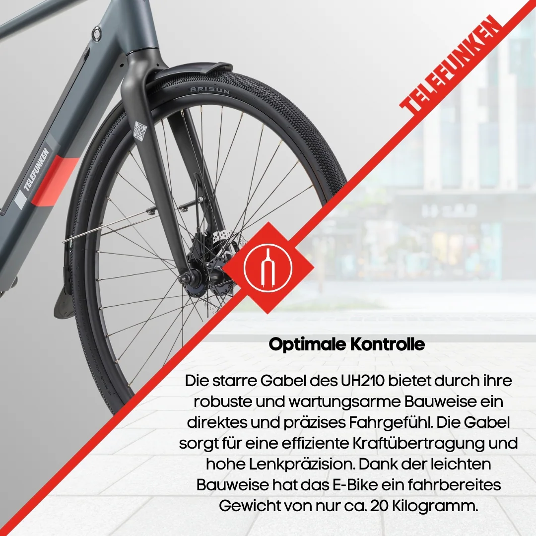 TELEFUNKEN UH210 E-Urban-Bike Herren 28