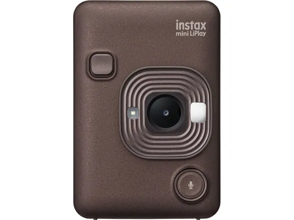 Fujifilm Instax Mini LiPlay - Digitalkamera - kompakt med hurtigfotoprinter - Bluetooth - dyb bronze