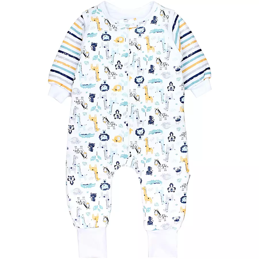 TupTam Baby Schlafsack mit Beinen und Ärmel Winter grünorange